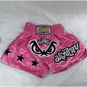 Muay Thai Shorts Halloween Costume Embroidery MMA UFC K1 Kickboxing Bad Eyes SM